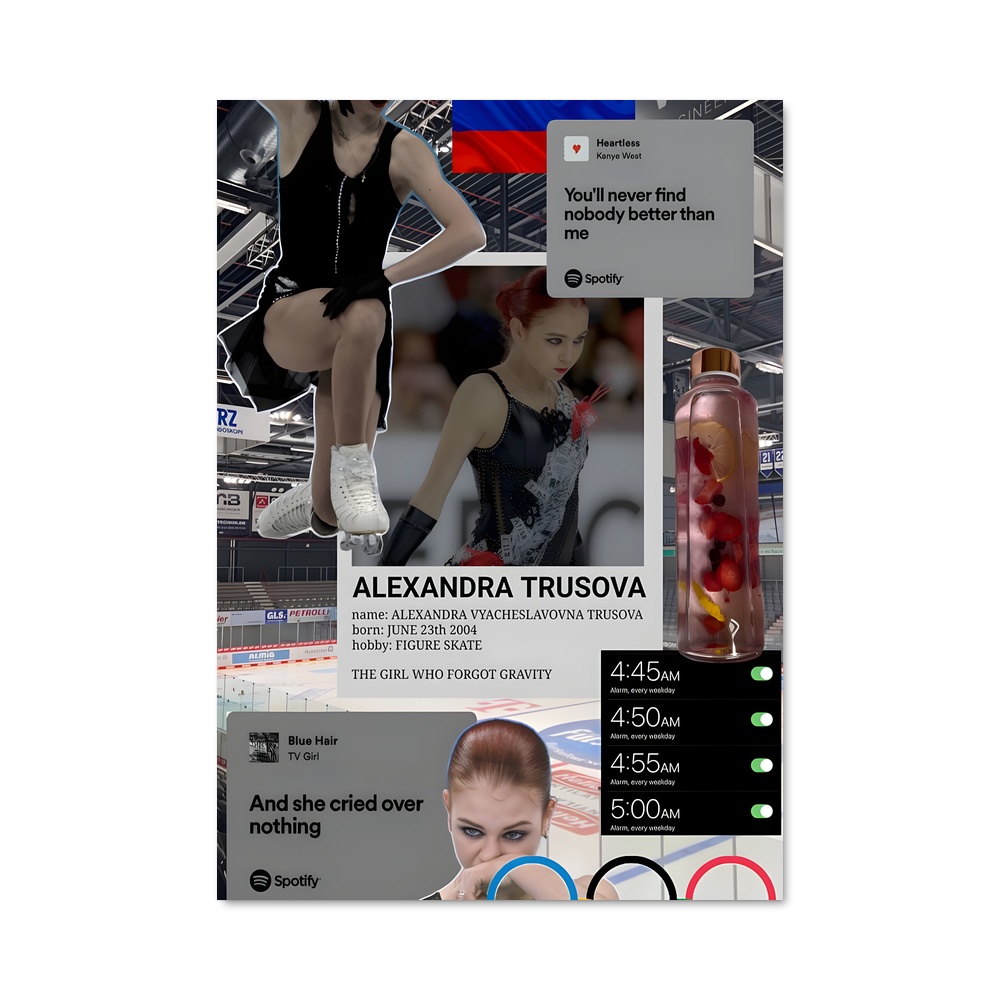 Poster Alexandra trusova empreinte